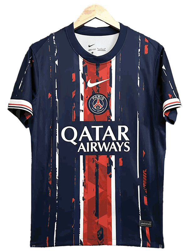 Paris saint-germain maillot spécial psg uniforme de football hommes bleu marine rouge kit de football hauts chemise de sport 2024-2025